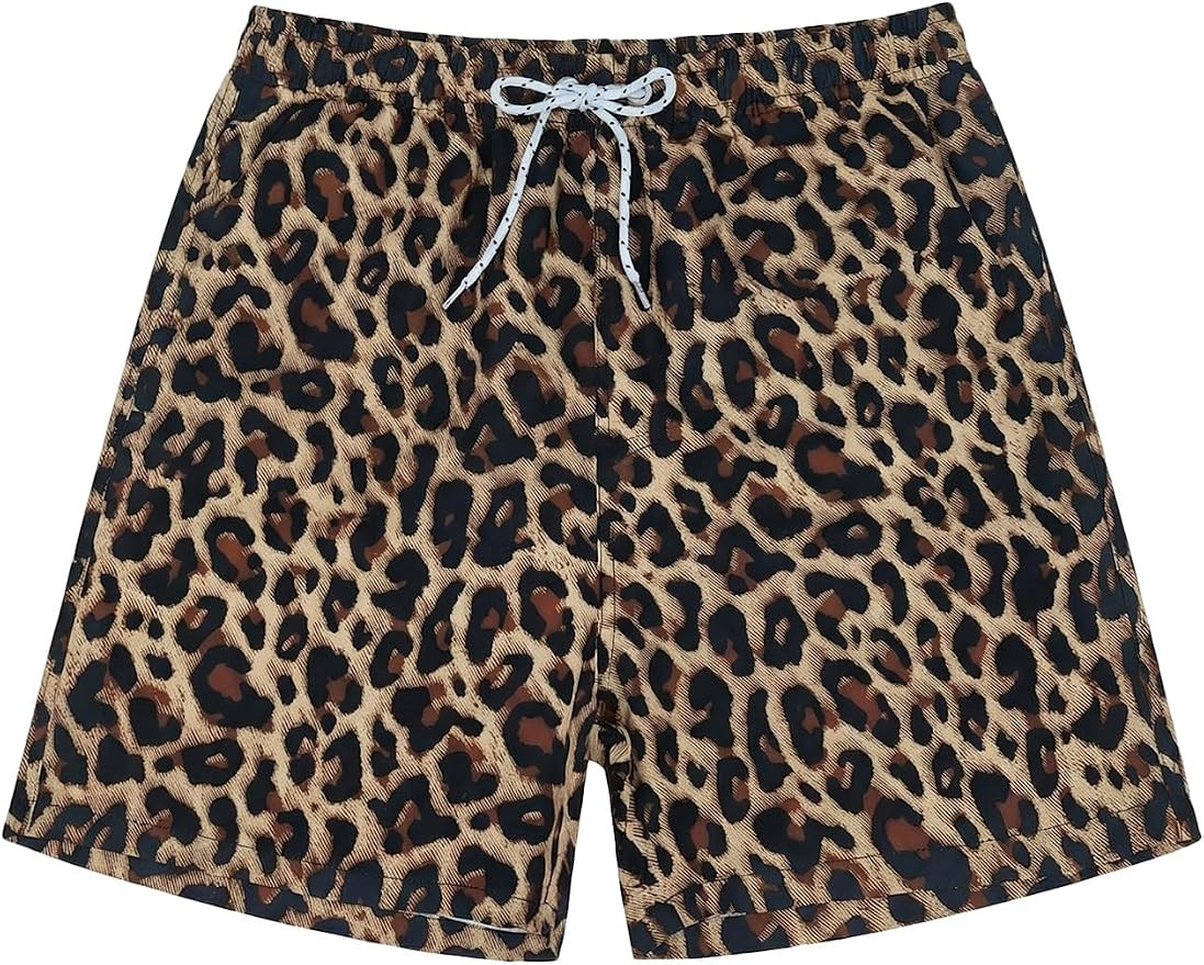 Men's Striped Swim Trunks Bathing Suits Quick Dry Board Shorts Mesh Lining Beach Swimwear with Po... | Amazon (US)