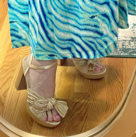 Good platform bow heeled sandals 

#LTKFindsUnder100 #LTKShoeCrush #LTKFindsUnder50