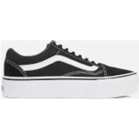 Vans Women's Old Skool Platform Trainers - Black/White | Allsole (Global)