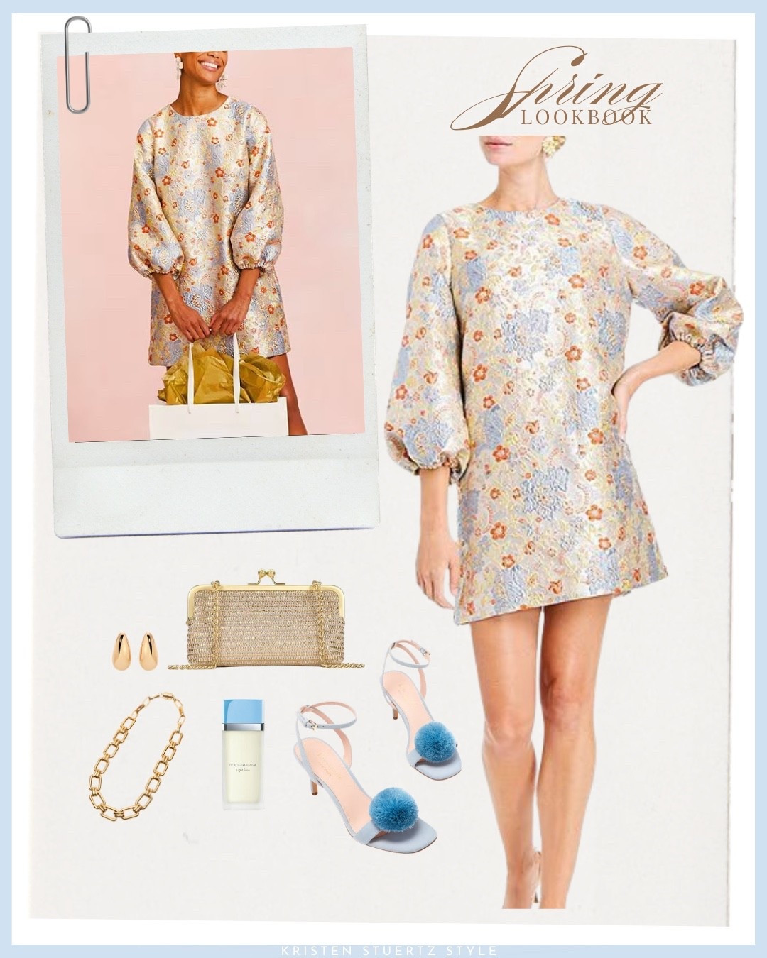 I’ve paired this floral balloon sleeve dress by Mestiza New York with Kate Spade Pom Pom heels, a gold Patricia Nash clutch, and Frances Valentine gold accessories. 

#date night outfits #spring outfits 2026 #spring dresses #easter dress women #vacation outfits beach #ltkshoecrush #ltkwedding

#LTKTall #LTKSeasonal #LTKOver40