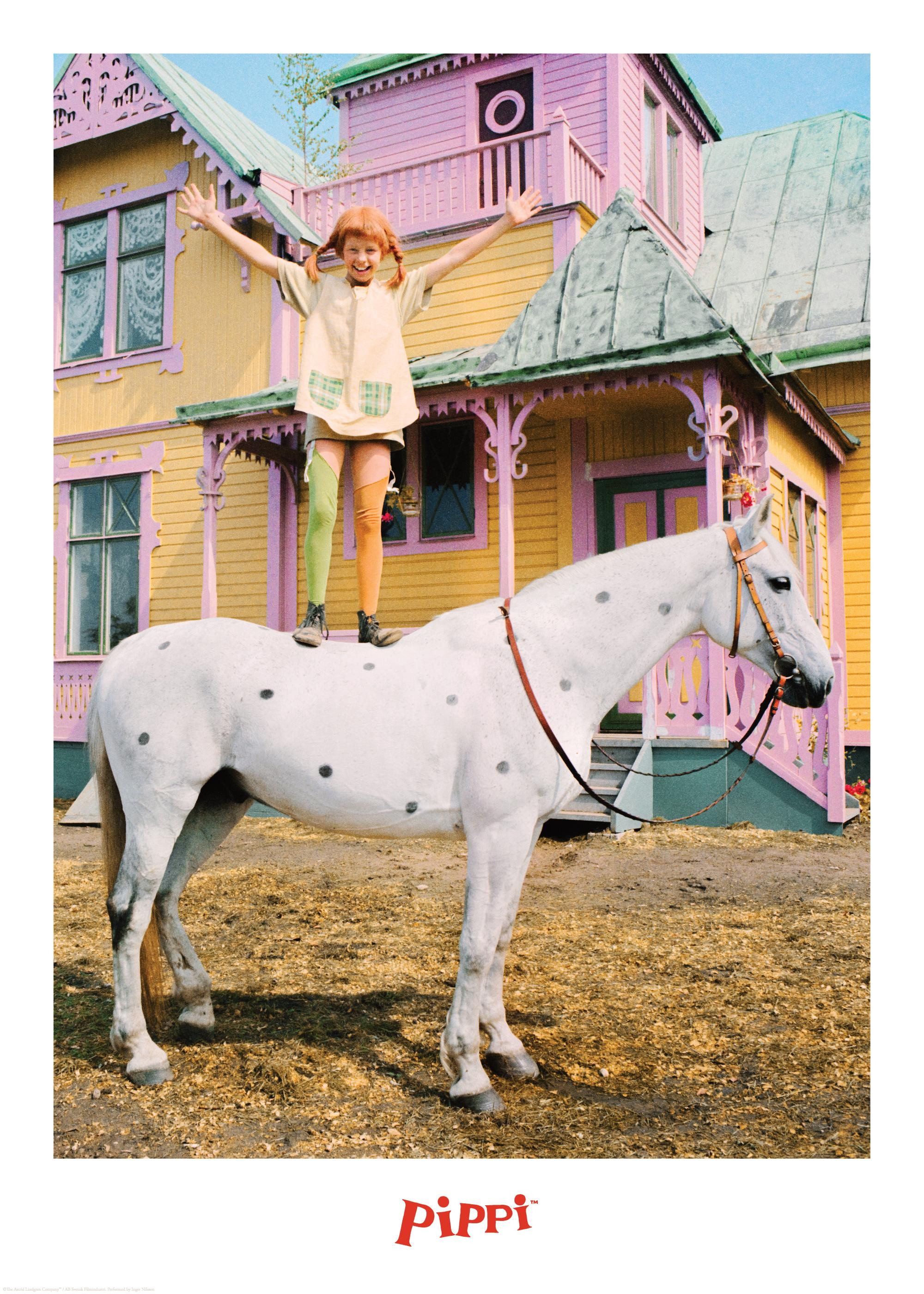 Pippi Longstocking on the Horse Poster | Desenio