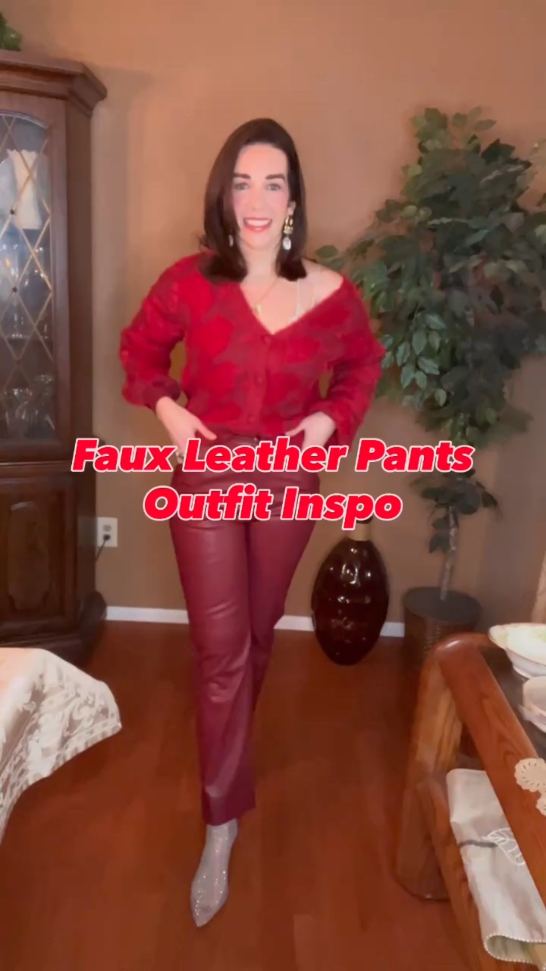 Faux Leather Pants Outfit Inspo - Tops/Sweaters (small/extra small). Blazers (4). Faux Leather Pants (4/27). Boots/Flats (8.5). #falloutfit #blazers #sweater #sneakers #boots #flats #loafers #fauxleatherpants #leatherpants #LTKStyleTip

#LTKSeasonal #LTKFindsUnder100