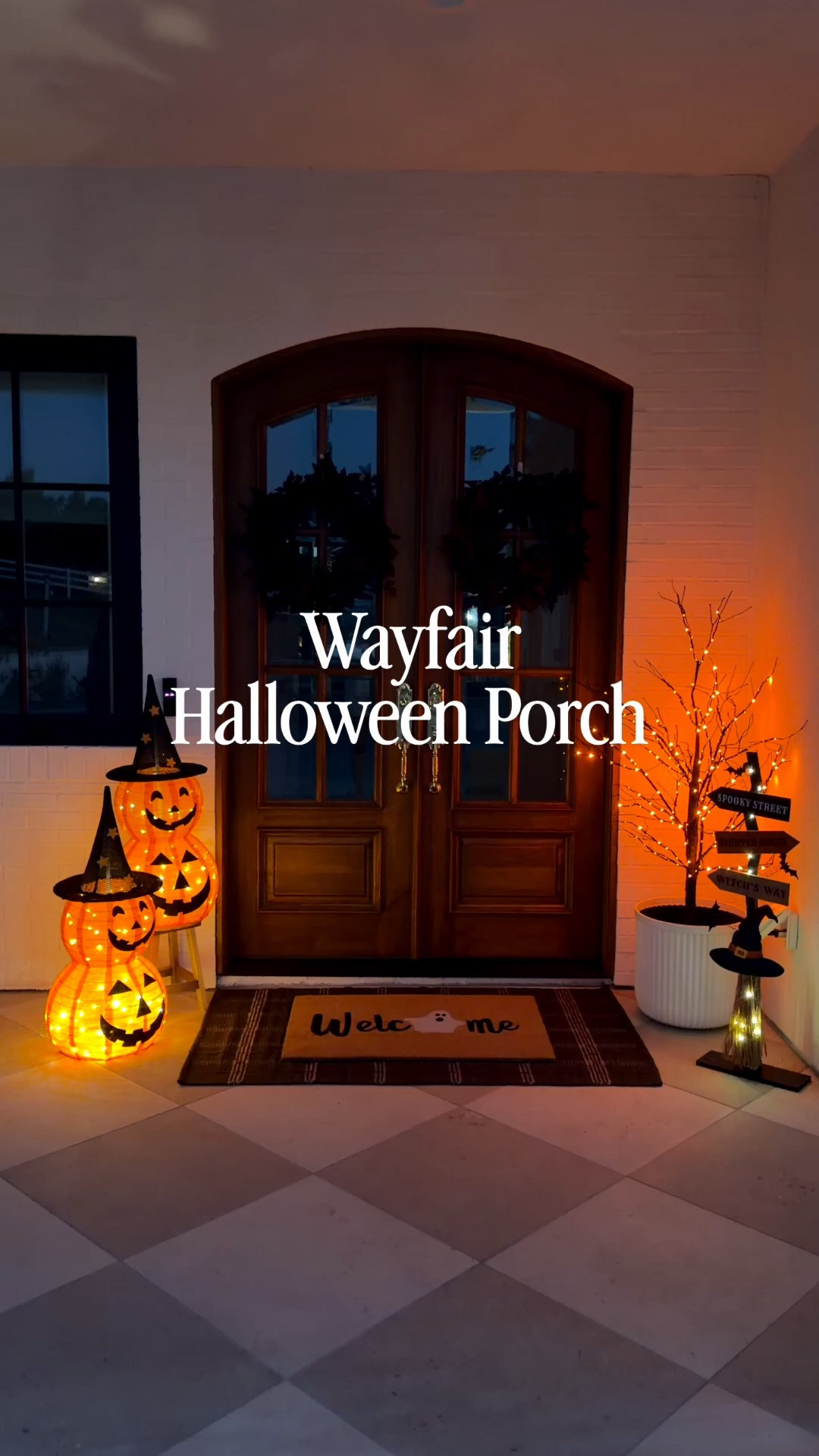 #AD I’m so excited to partner with @Wayfair to share my Halloween porch! It’s cute, it’s spooky, it’s perfect!! #WayfairPartner #Wayfair @shop.ltk #liketkit