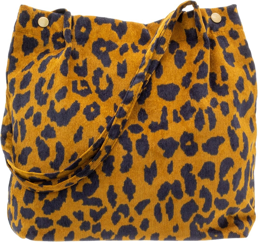 PAZIMIIK Corduroy Tote Bags for Women Travel Reusable Grocery Shopping Shoulder Go-to Everyday Ba... | Amazon (US)