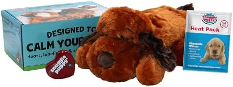 Snuggle Puppy Original Heartbeat Puppy Toy with Real-Feel Pulse and Heat Pack, Plush Comfort Dog ... | Amazon (US)