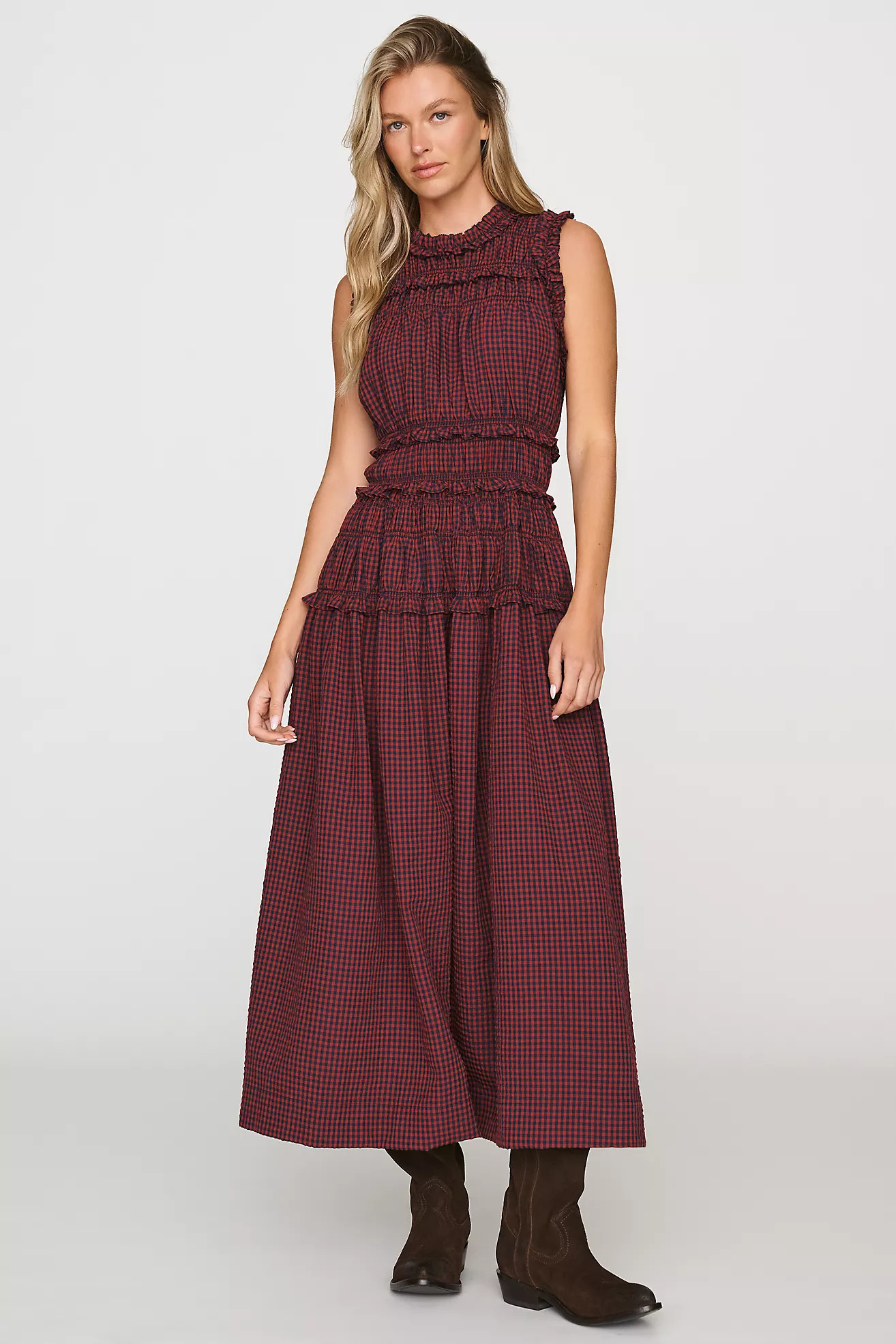 RAISONNEL Sleeveless Smocked Maxi Dress | Anthropologie (US)