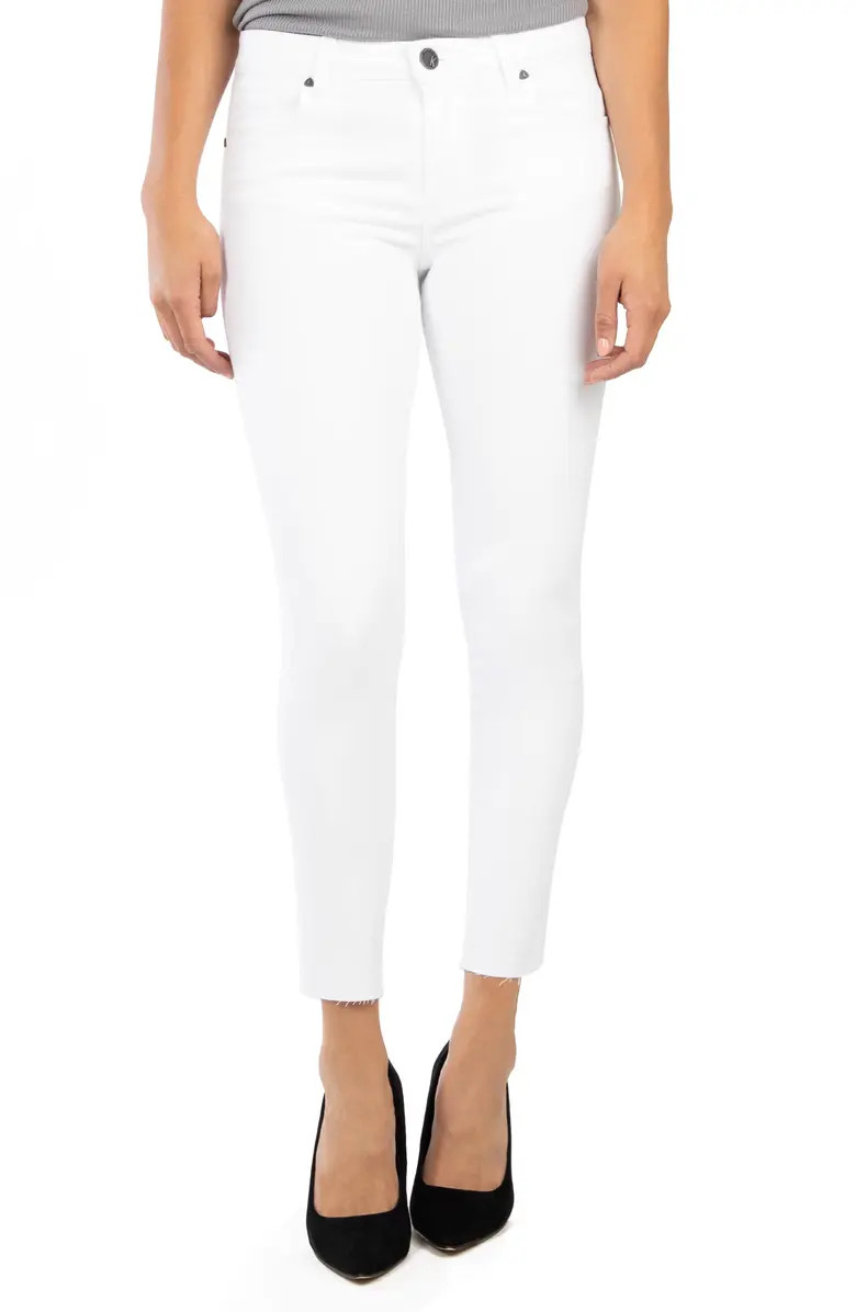Donna High Waist Raw Hem Ankle Skinny Jeans | Nordstrom