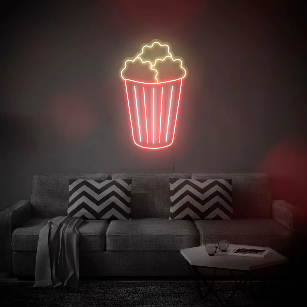 Popcorn  LED Neon Sign Wall Decor Wall Sign Neon Lights - Etsy | Etsy (US)