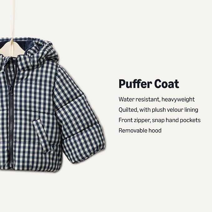 Amazon Essentials x Sofia Grainge Babies, Toddlers, and Boys' Water-Resistant Hooded Puffer Jacke... | Amazon (US)