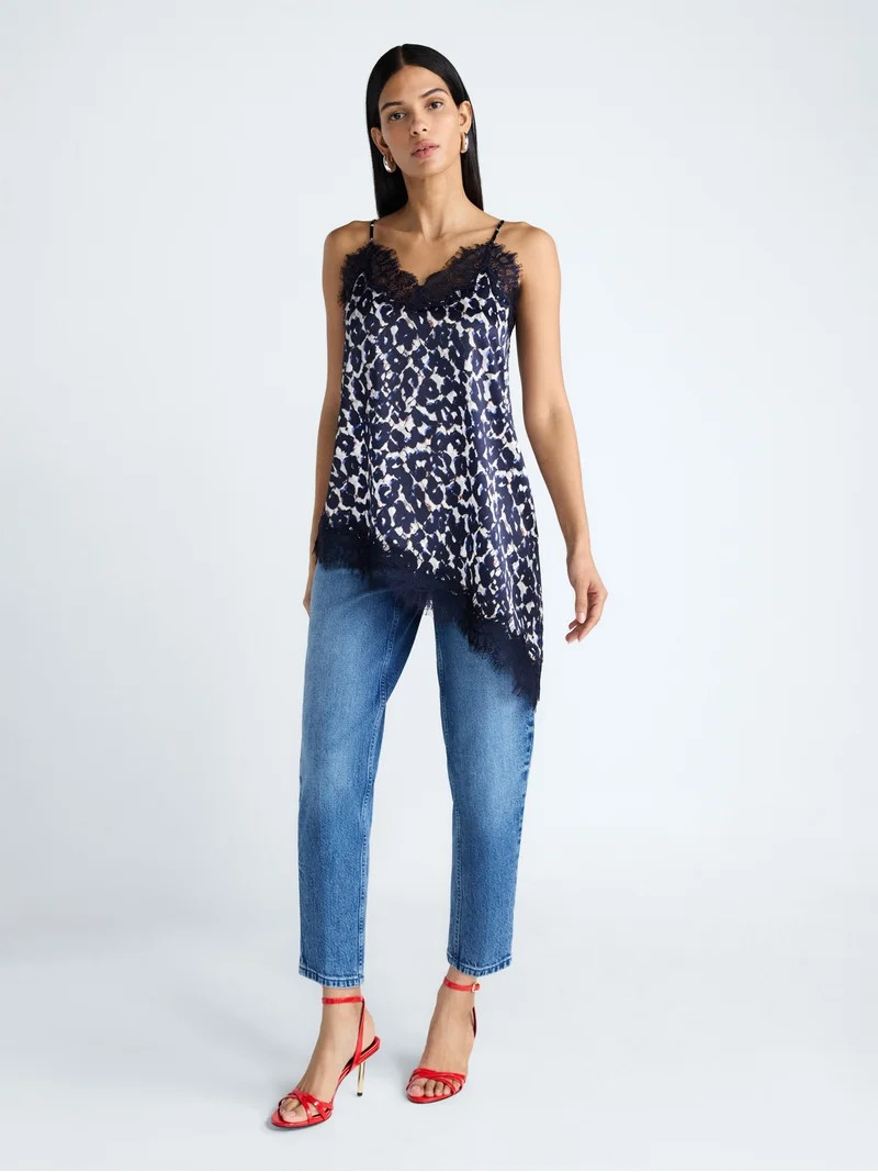 Devil Wears Prada Scoop Collection Women's Asymmetrical Lace Cami, Sizes XS-XXL | Walmart (US)