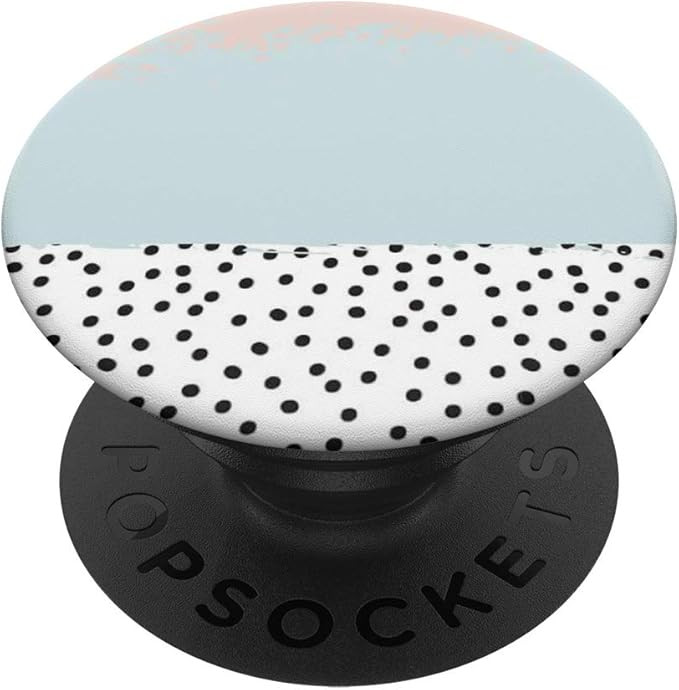 Black Random Dots Phone Popper PopSockets Swappable PopGrip | Amazon (US)
