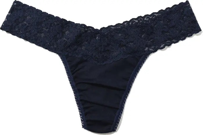 Stretch Supima® Cotton Low Rise Thong | Nordstrom