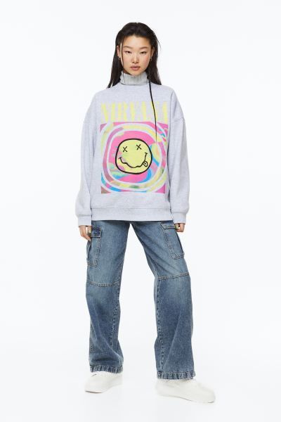 Oversized Printed Sweatshirt | H&M (US)