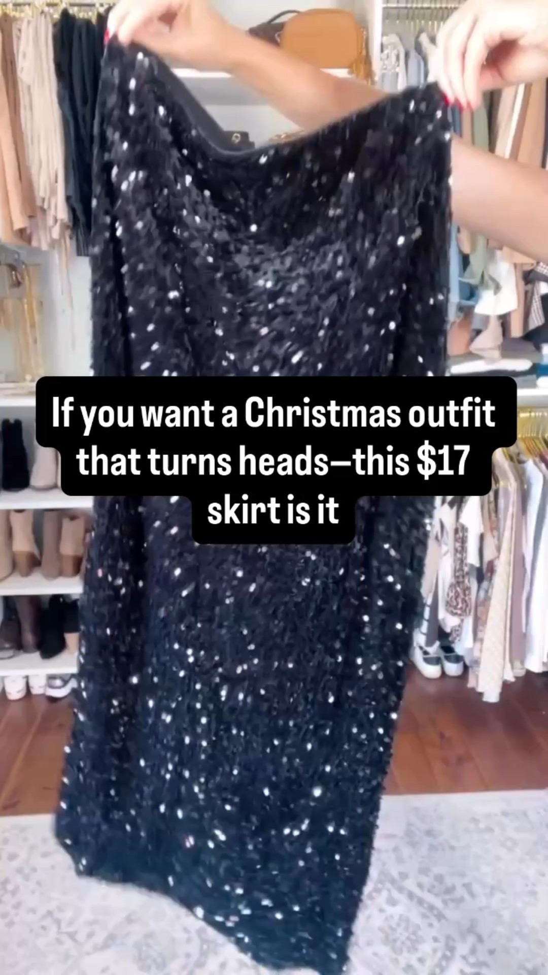 The under-$17 sequin skirt is back and it’s about to make your Christmas outfit sparkle ✨
Easy to style, looks way more expensive than it is, and perfect for any holiday event.
Holiday outfit idea | Christmas outfit inspo | Affordable holiday look | Walmart outfit | Sequin skirt outfit

#LTKHoliday #LTKFindsUnder50 #LTKStyleTip