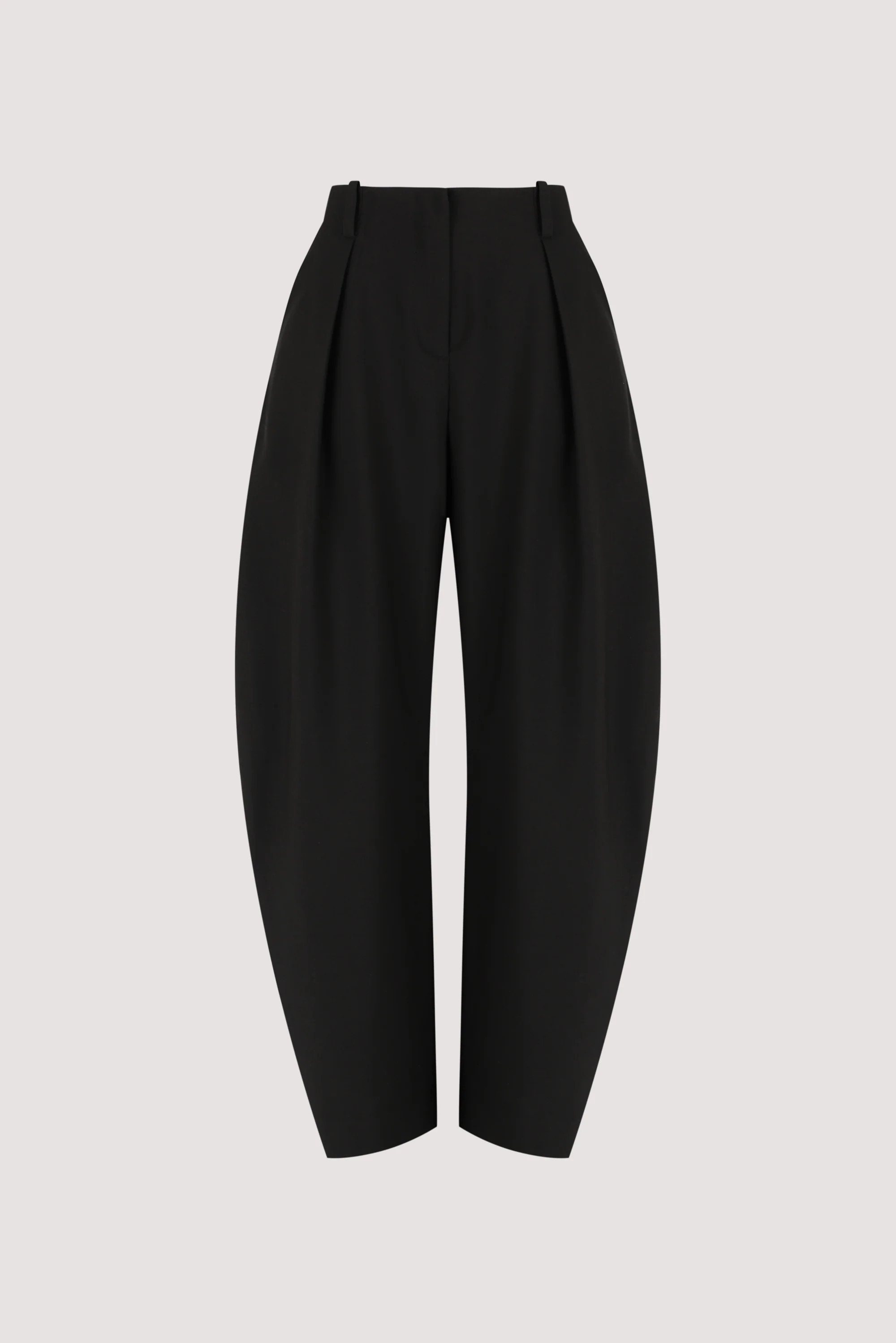 ROMY BLACK BARREL LEG TAILORED PANT | DISSH