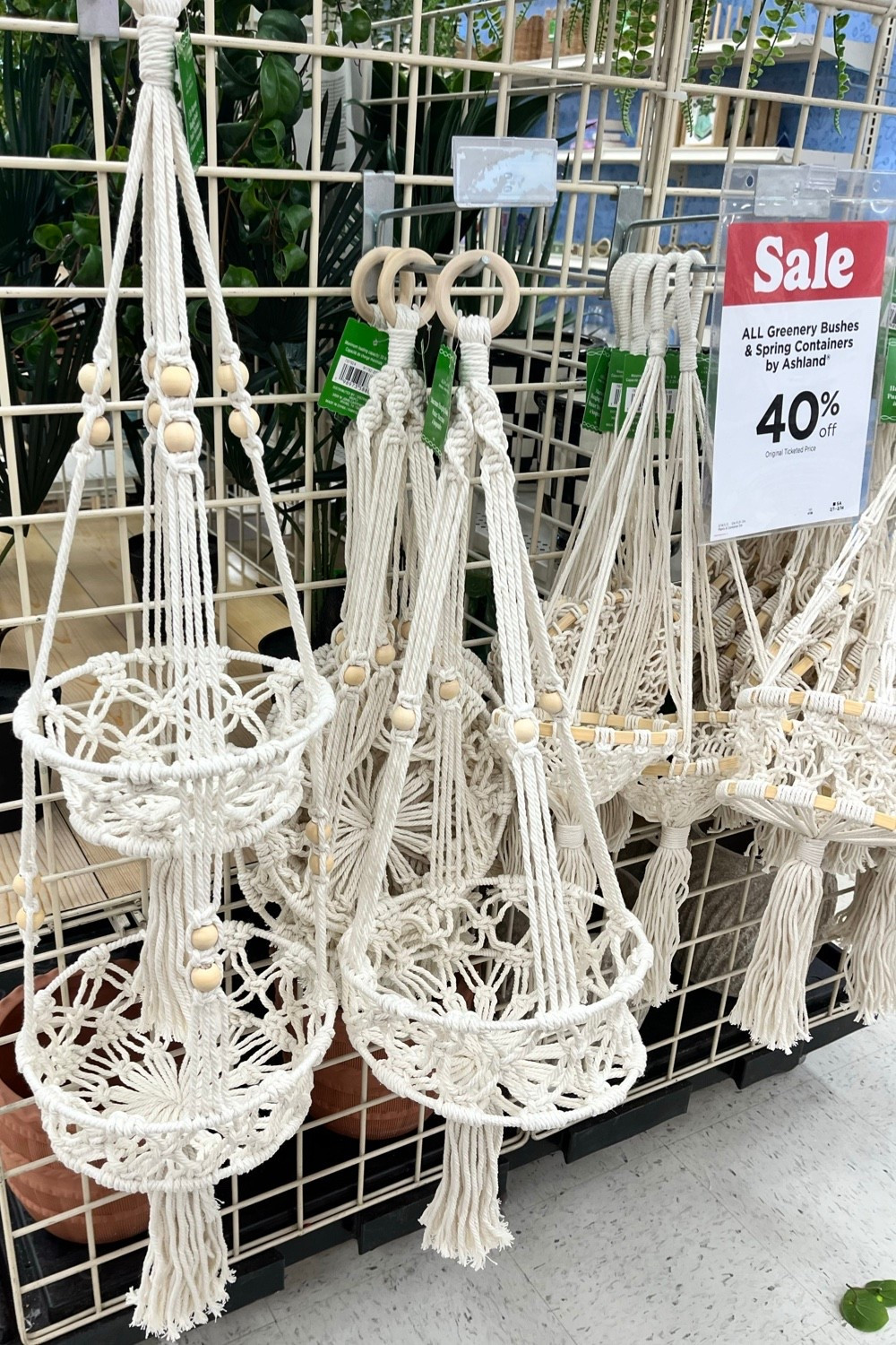 Boho wedding DIY decor idea. 

These macrame plant hanging baskets are on sale today 40% off, starting at around $8 at Michael’s. 

#LTKHome #LTKWedding #LTKSaleAlert