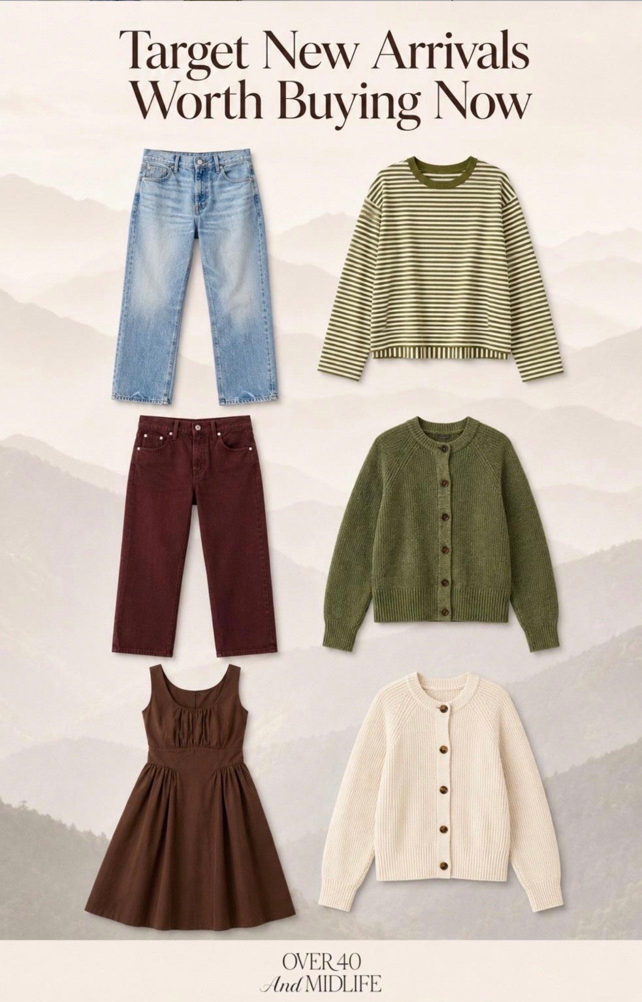 ✨Tap the bell, save and ❤️ start here over 40 fashion, midlife style, midsize fashion and luxury looks for less.  

Target understood the assignment. 👀 These new arrivals look far more expensive than they are.

The $40 boyfriend jeans are back in four fall-ready washes, the $35 cardigan is already trending, and that $40 brown dress may be the sleeper hit of the season.

Wear them now. Layer them later. These are the Target finds worth grabbing before everyone else catches on. 🤎

Sizing: Jeans 12 | Tops L | Dress M

👑 Helping you look good, feel good.-Lindsey Denver   Check back daily for belly-friendly style, confidence, and Outfit Physics™.

#LTKOver40 #LTKPlusSize #LTKMidsize

Comment SHOP below to receive a DM with the link to this post on my LTK ⬇ https://liketk.it/6jKIm