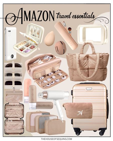 Shop Amazon Travel Essentials! Carry-on Luggage, puffer bag, toiletry bag, sunglasses case, makeup organizers, packing cubes, tech travel case, portable steamer, phone accessories and more! 

Follow my shop @thehouseofsequins on the @shop.LTK app to shop this post and get my exclusive app-only content!

#liketkit 
@shop.ltk
https://liketk.it/3UMOP

#LTKunder50 #LTKGiftGuide #LTKtravel