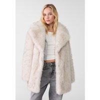 Stradivarius Manteau long imitation fourrure Écru XS | Stradivarius (FR)