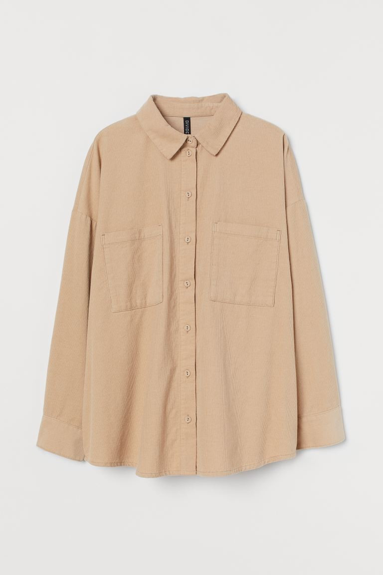 Oversized Corduroy Shirt | H&M (US + CA)