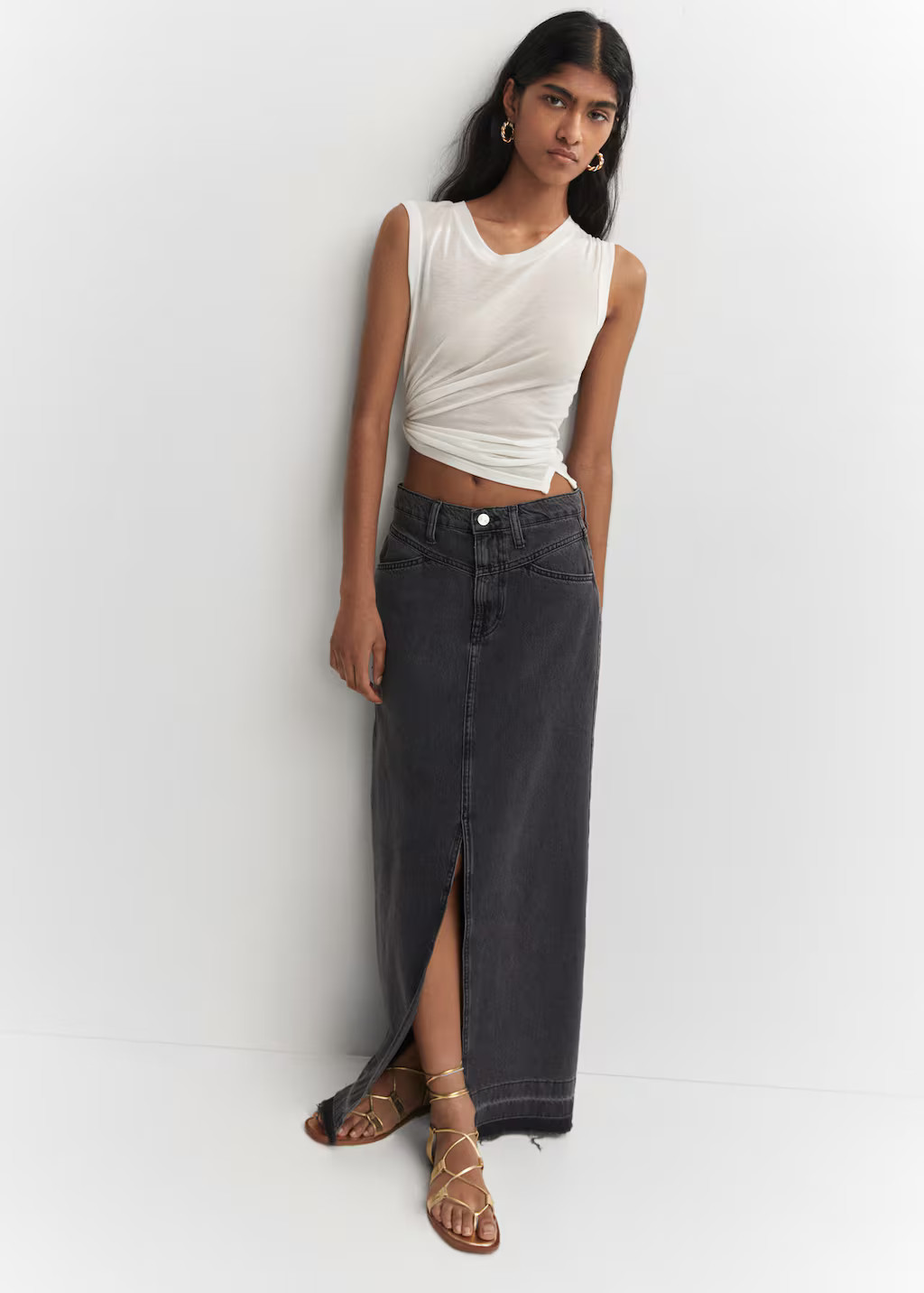 Metallic straps sandals | MANGO (UK)