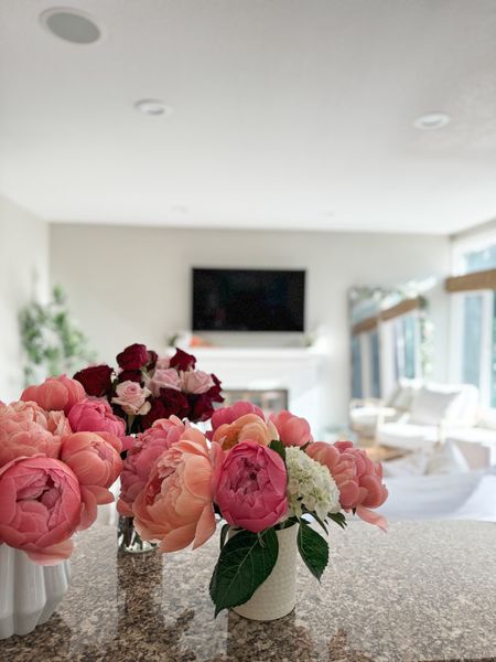 I will be enjoying these beautiful flowers as long as possible! Peonies are my absolute favorite flower and wish they lived much longer than just a few days. Anybody else still enjoying their Mother’s Day flowers? I had to capture them this morning with the sunlight pouring into our family room.

#LTKFamily #LTKHome