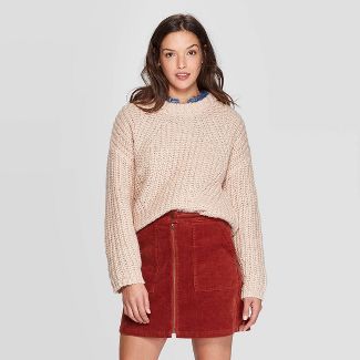 Women's Crewneck Chunky Pullover Sweater - Universal Thread™ | Target