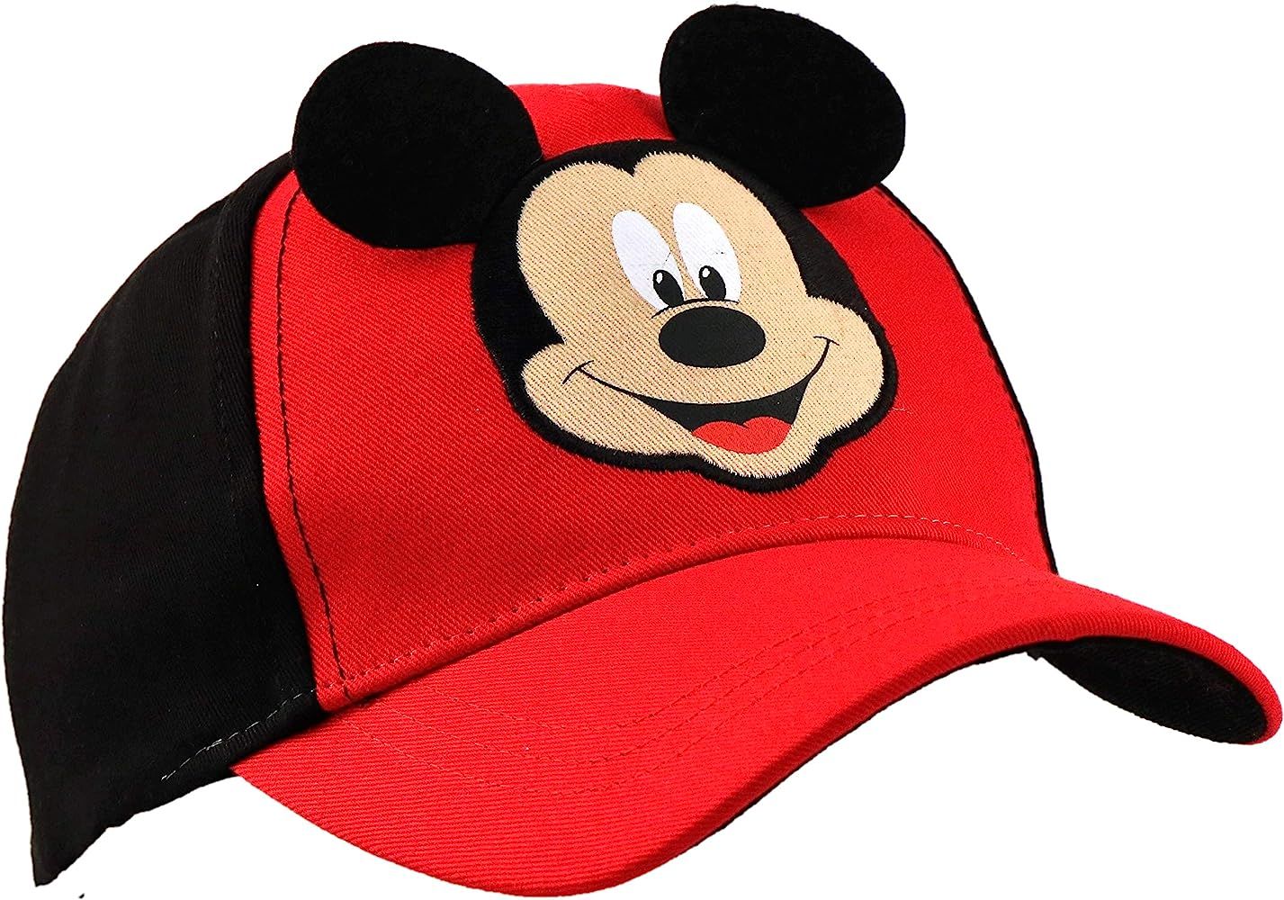 Disney Toddler Hat for Boy’s Ages 2-4, Mickey Mouse Kids Baseball Cap 3D Design Ears | Amazon (US)