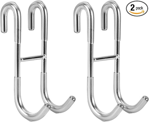 Simtive Shower Door Hooks (2-Pack), Towel Hooks for Bathroom Frameless Glass Shower Door, Shower ... | Amazon (US)