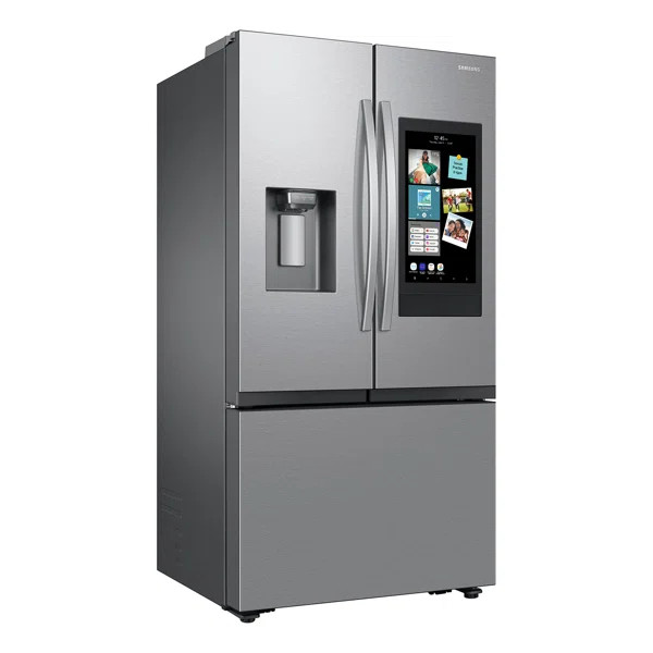 Samsung 25 cu. ft. Mega Capacity Counter Depth 3-Door French Door Refrigerator with Family Hub | Wayfair North America