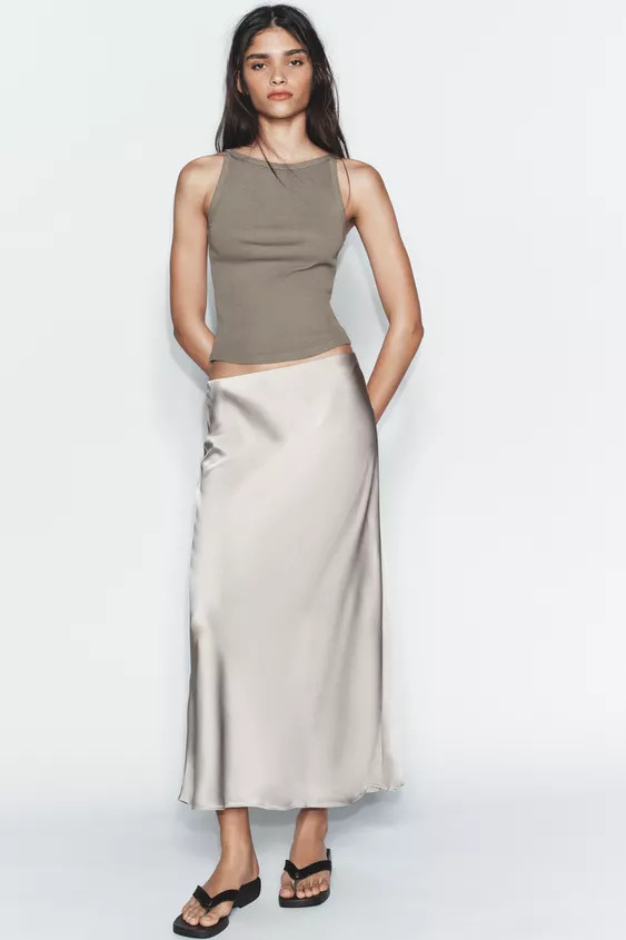 SATINIERTER MIDIROCK | Zara DE
