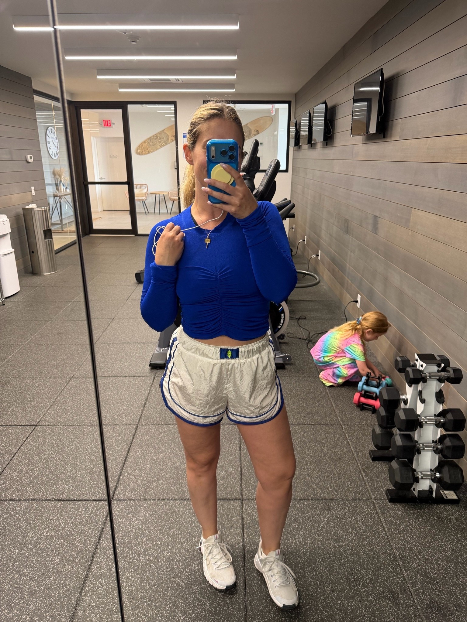 My $80 gym fit + a cute gym buddy in the background — daily edit cover from Found by Em