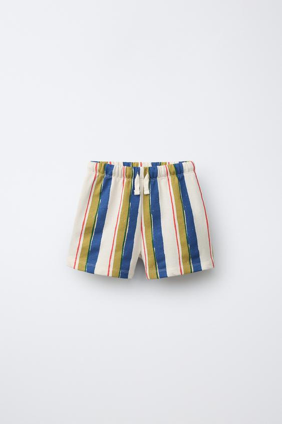 MULTICOLOR STRIPED SHORTS | Zara US