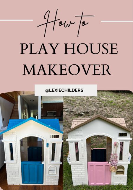 Little Tike play house makeover DIY  🩷 boho aesthetic toys 

#LTKhome #LTKbaby #LTKfamily