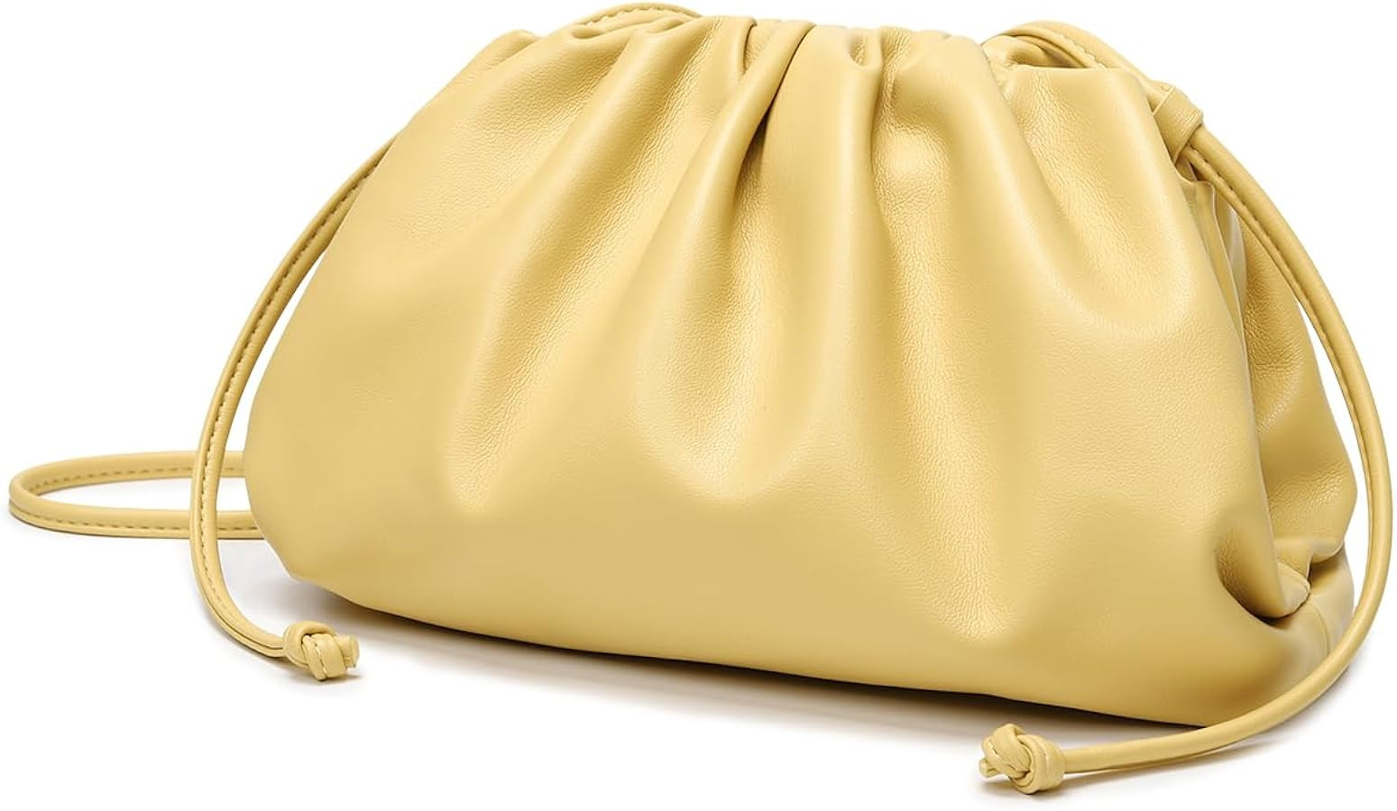 Huralona Dressy Pleated Vegan Leather Clutch Purse Super Soft Cloud Dumpling Clutch Bag for Women... | Amazon (US)