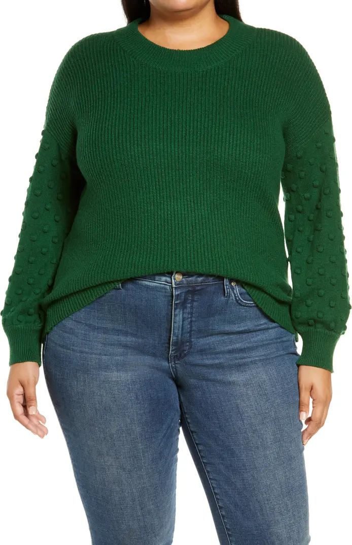 CeCe Mixed Knit Crewneck Sweater | Nordstrom | Nordstrom
