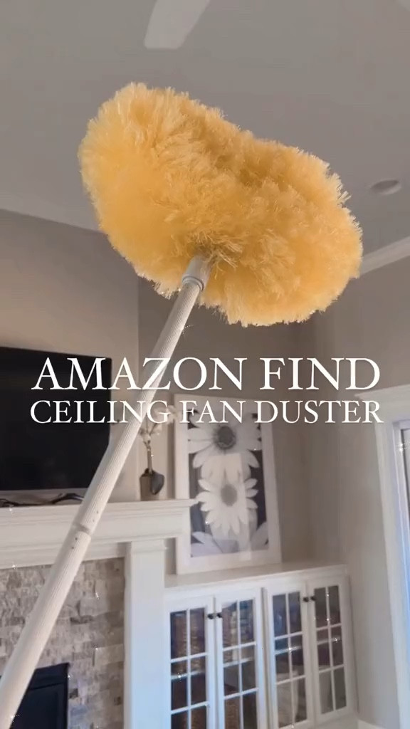 Keep your ceilings fans clean and dust-free with the Amazon Best Fan Cleaner! With a long extendable pole and detachable, washable microfiber head, this is the perfect way to get into all those hard-to-reach corners and keep your home looking nice and tidy. #amazonfinds #fancleaners 

#LTKhome #LTKunder50 #LTKsalealert