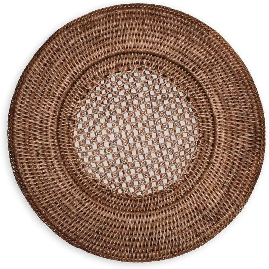 Caspari 13-inch Brown Rattan Table Charger | Amazon (UK)
