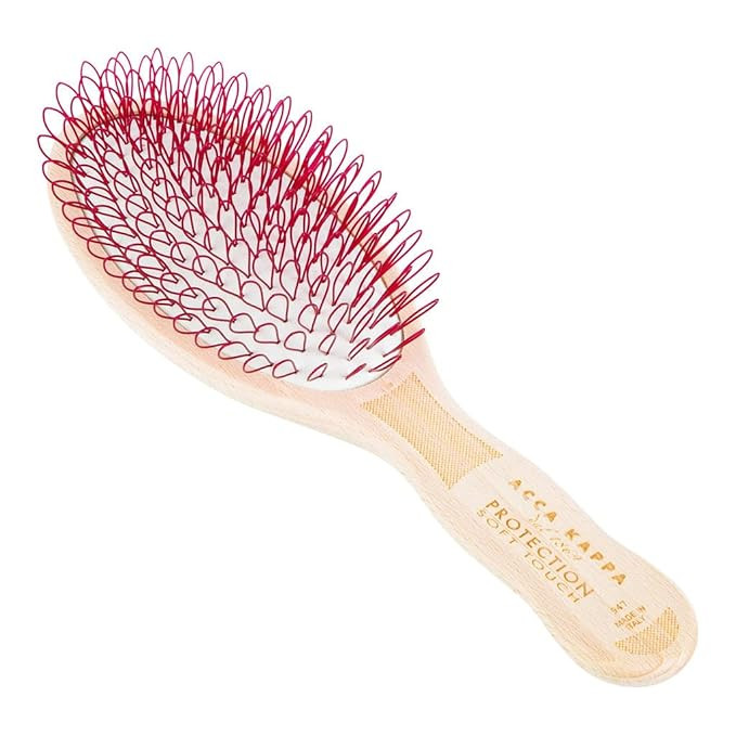 Acca Kappa Protection Beech Wood Looped Nylon Oval Brush, Extra Soft | Amazon (US)