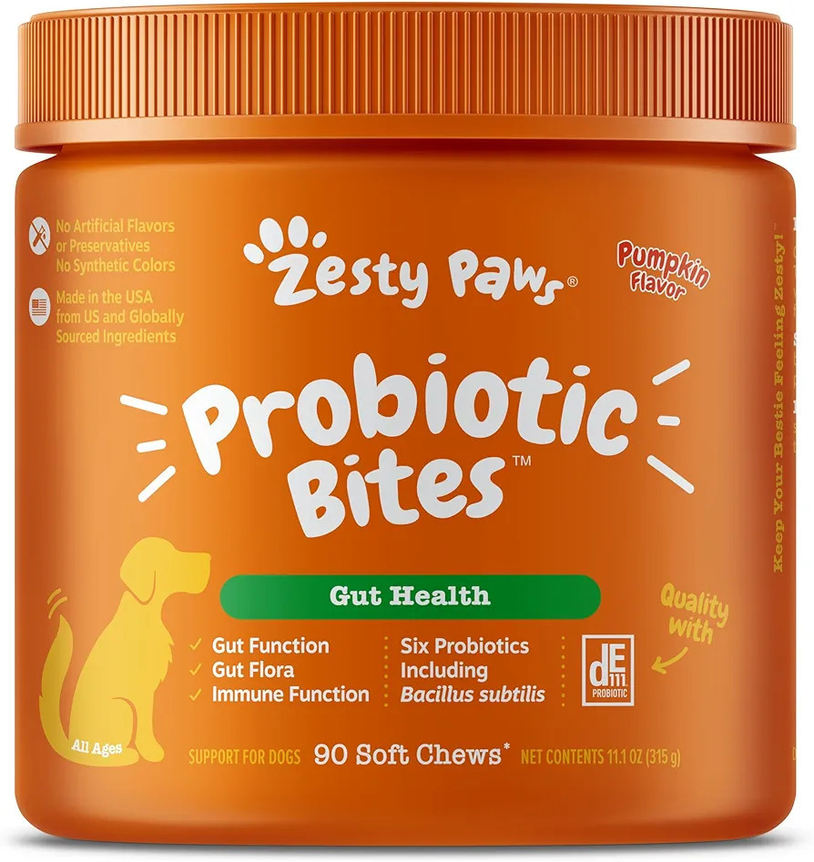 Zesty Paws Probiotics for Dogs - Digestive Enzymes for Gut Flora, Digestive Health, Diarrhea & Bo... | Amazon (US)