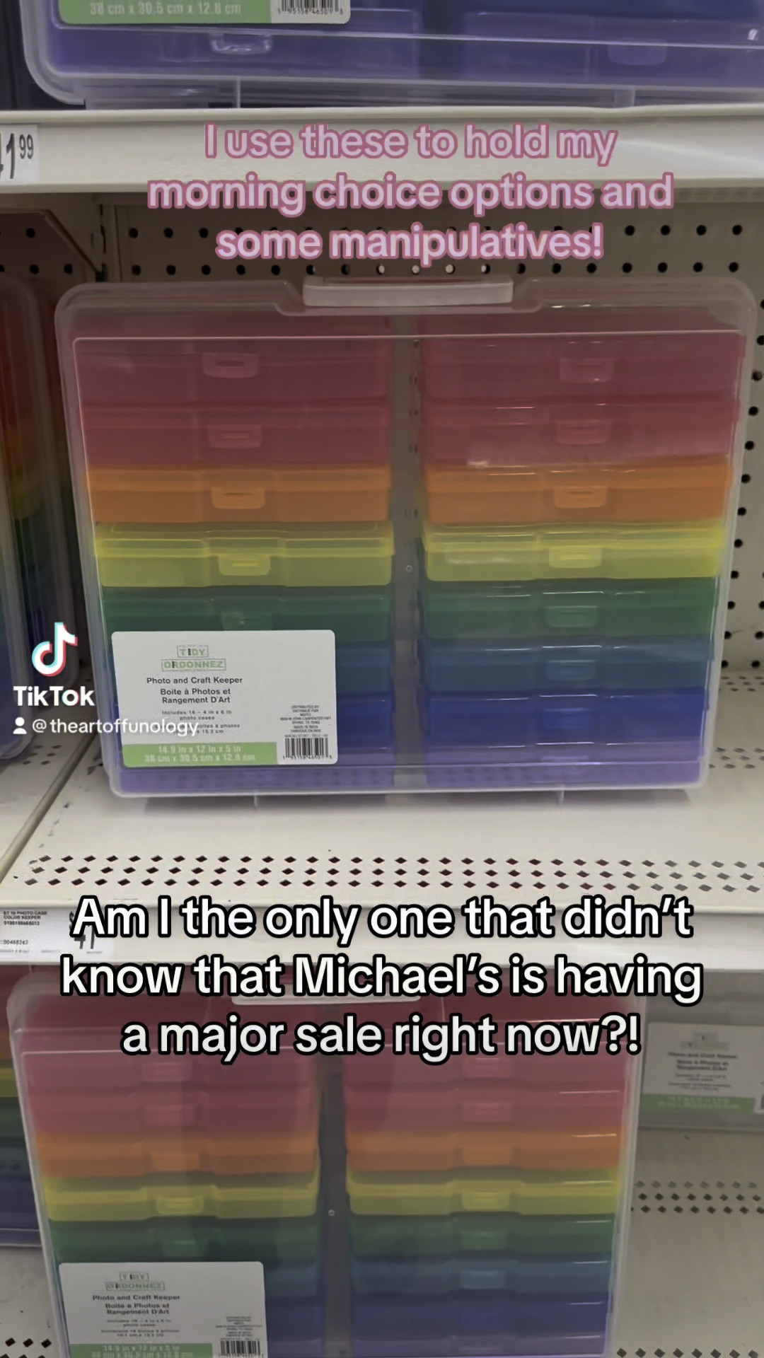 Am I the only one that was totally in the dark about the major sale happening at Michael’s right now? I walked in for something totally different and saw these awesome deals! 

I love using the photo boxes for my morning choice blocks and puzzle pieces. I use the 10 drawer cart for my work turn in trays and extra copy trays since I’m departmentalized. These are little staples in my classroom!!

Classroom setup, classroom organization, classroom items, back to school, elementary teacher

#LTKsalealert #LTKunder50 #LTKSeasonal