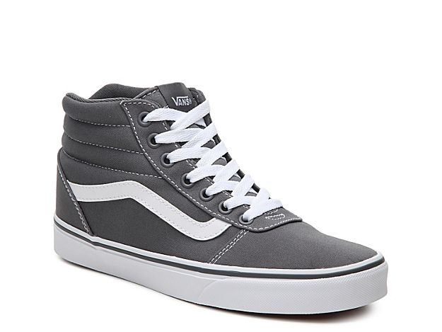 Vans Ward High-Top Sneaker - Women's - Charcoal Grey/White | DSW