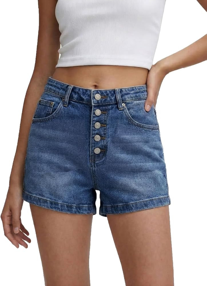 SANMM Jean Shorts Womens Summer Stretchy Denim Casual Hot Short Jorts 2026 | Amazon (US)