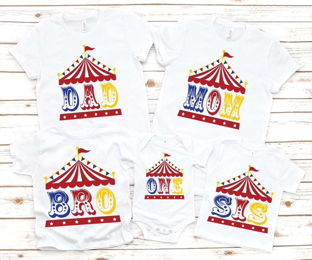 Family Circus Matching Ring Master Birthday Shirts, Circus Birthday, Circus Shirt, Circus Party, ... | Etsy (US)