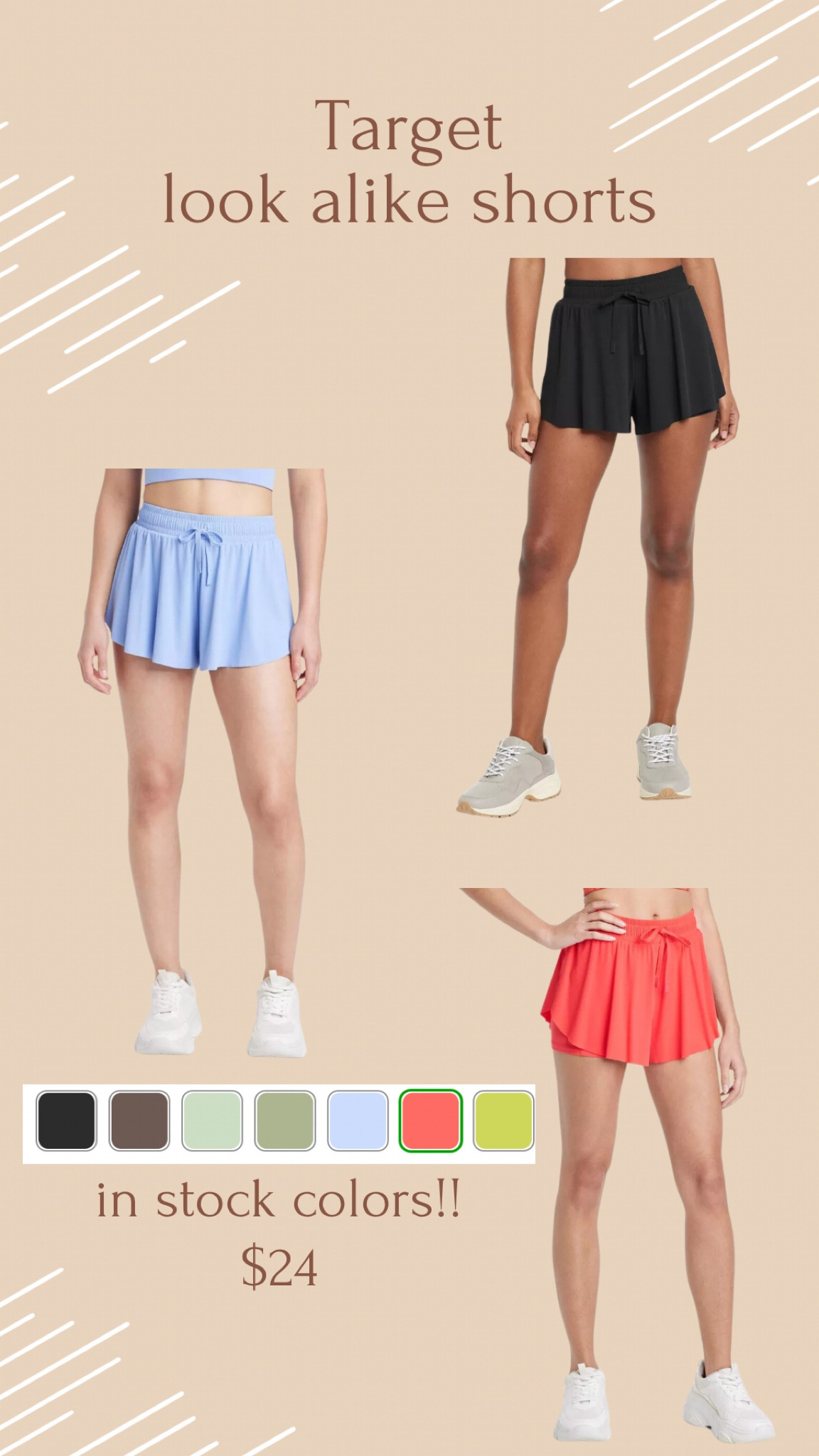 Target look alike shorts 😍

#LTKSeasonal #LTKfindsunder50 #LTKfitness