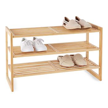 Home Expressions 3-Shelf Bamboo Shoe Rack | JCPenney