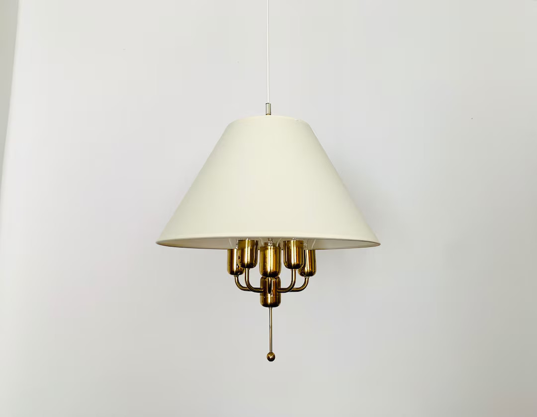 Mid-Century Modern Brass Pendant Lamp | 1960s | Etsy (US)