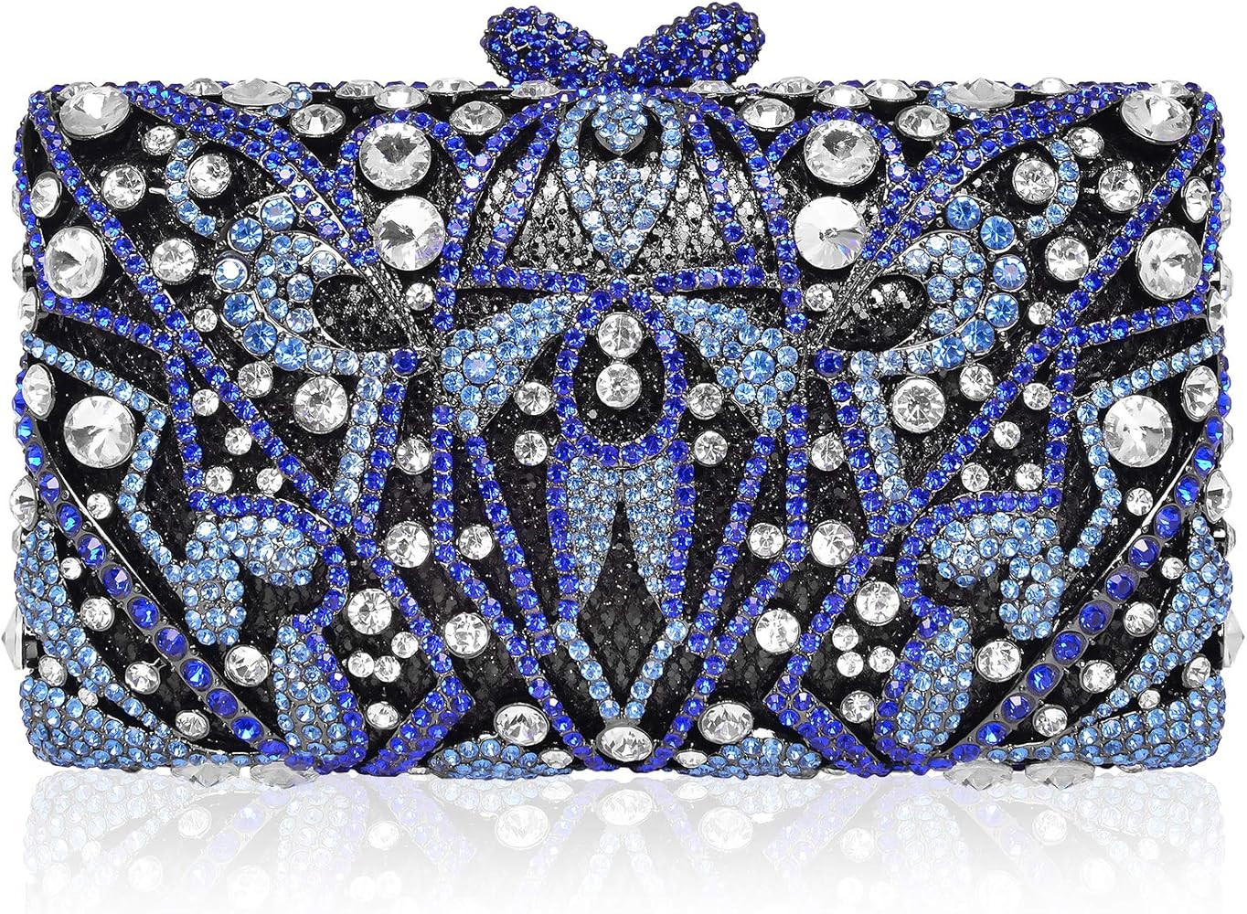 MOSSMON Luxury Crystal Clutch Women Rhinestone Evening Bag for Party and Wedding | Amazon (US)