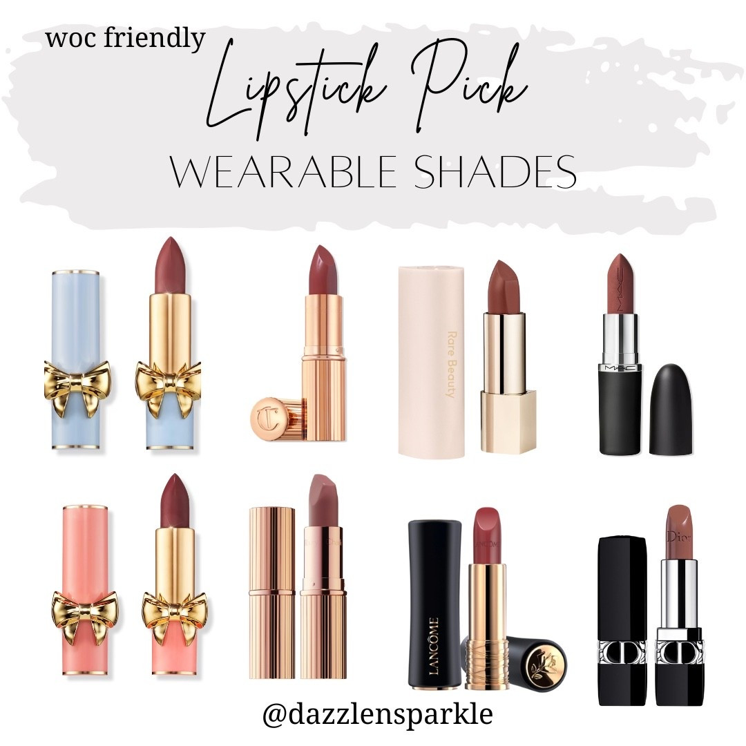 Wearable lip colors. WOC friendly. Perfect to pick during the holiday sales.
#lipcolor #lipstick #mac #patmcgrath #ulta #sephora #charlottetilbury #dior #rarebeauty #lancome

#LTKSaleAlert #LTKHoliday #LTKBeauty