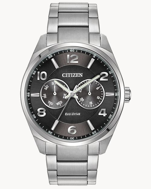Citizen Corso Men's Eco-Drive Silver Black Dial Watch | CITIZEN | Citizen Watch